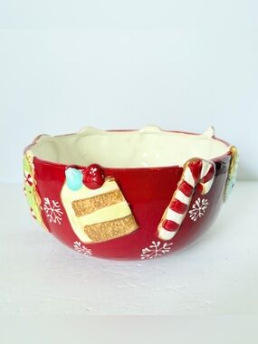 St. Nicholas Square “Homemade Holidays” Gingerbread Large Serving Bowl – 10”